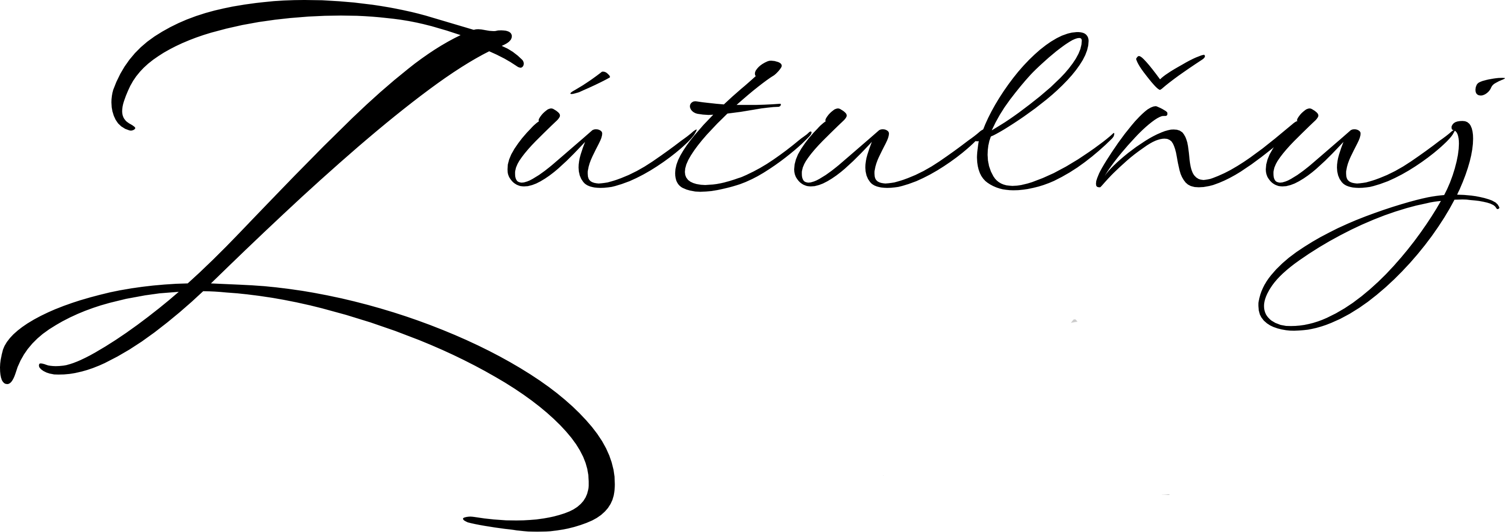 Černá na průhledném